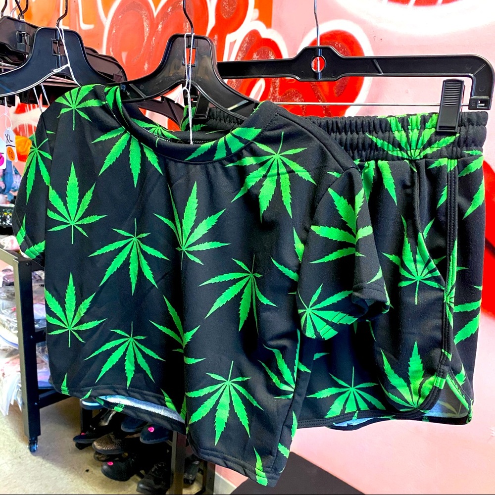 2 piece mary jane  shorts set
